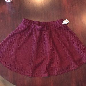 NWT, Maroon, Shift skirt, Size medium